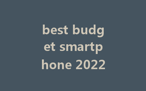 best budget smartphone 2022